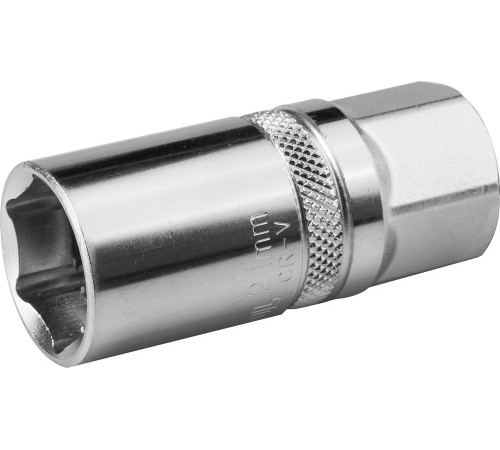 KRAFTOOL 1/2″, 21 мм, свечная торцовая головка с резиновой вставкой (27812-21) купить в Сочи KRAFTOOL 1/2″, 21 мм, свечная торцовая головка с резиновой вставкой (27812-21) купить в Сочи
