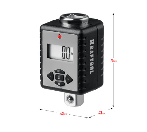 KRAFTOOL GRAND, 1/2″, 40 - 200 Н·м, динамометрический адаптер с переходниками (64044-200) купить  в Сочи