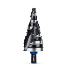 ЗУБР BLACK FORCE 6-38мм, 12 ступеней, винтовая проточка, сверло ступенчатое, ПРОФЕССИОНАЛ (29671-6-38-12)