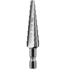 ЗУБР 4-12 мм, 9 ступеней, сталь Р6М5, ступенчатое сверло, Профессионал (29670-4-12-9)