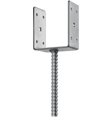 ЗУБР ОС-U, 101 x 120 x 60 мм, U-образное основание столба (310286-100)