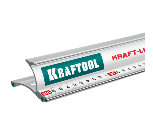 KRAFTOOL KRAFT-LINE, 1.0 м, усиленная алюминиевая линейка со стальной направляющей (34275-100) купить  в Сочи