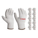 ЗУБР ОПТИМА, L-XL, х/б перчатки без покрытия, 10 класс, 10 пар (11446-XL10) купить  в Сочи