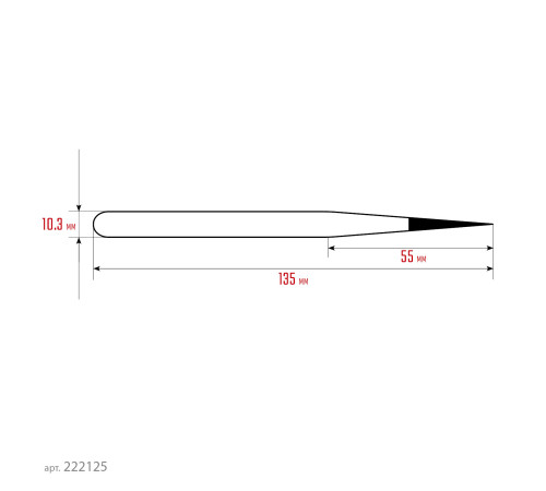 KRAFTOOL прямой 135 мм, Антистатический антимагнитный прецизионный пинцет (222125) купить  в Сочи