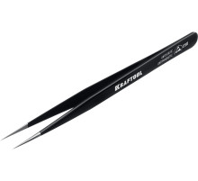 KRAFTOOL прямой 135 мм, Антистатический антимагнитный прецизионный пинцет (222125)