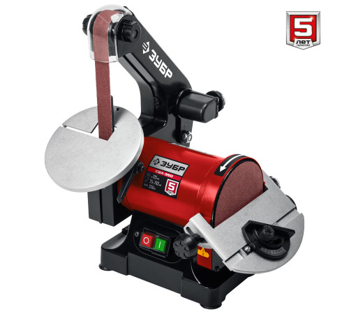 ЗУБР d 125 мм, 25 х 762 мм лента, 350 Вт, тарельчато - ленточный шлифовальный станок (СШЛ-350) купить  в Сочи