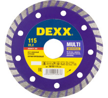 DEXX Multi Universal, 115 мм, (22.2 мм, 7 х 1.9 мм), сегментированный алмазный диск (36702-115)
