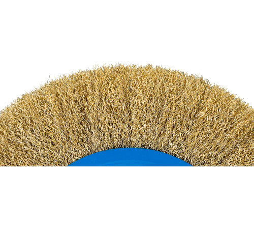 ЗУБР 125 мм, витая стальная латунированная проволока 0.3 мм, щетка дисковая для УШМ, Профессионал (35186-125) купить  в Сочи