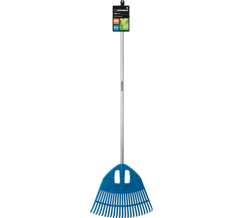 GRINDA PP-23 ALU, 500 х 50 х 1680 мм, 23 зубца, алюминиевый черенок, пластиковые, веерные грабли, PROLine (421811) купить  в Сочи