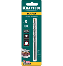 KRAFTOOL Hard, 6 х 100 мм, тв.сплав ВС5, сверло специальное по твёрдым материалам (29177-100-6)