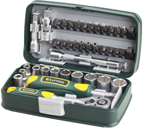 KRAFTOOL X-Drive 38, 38 предм., универсальный набор инструмента (27970-H38) купить  в Сочи