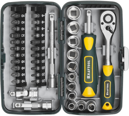 KRAFTOOL X-Drive 38, 38 предм., универсальный набор инструмента (27970-H38) купить  в Сочи