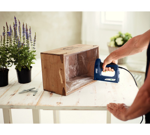 RAPID R:El.Staple Gun ESN114, тип 140 и гвоздей 300, 2-в-1, нейлер-степлер (гвозде/скобозабиватель) электрический для скоб (5000131) купить  в Сочи