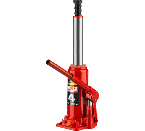 STAYER RED FORCE, 4 т, 195 - 380 мм, бутылочный гидравлический домкрат, Professional (43160-4) купить в Сочи STAYER RED FORCE, 4 т, 195 - 380 мм, бутылочный гидравлический домкрат, Professional (43160-4) купить в Сочи