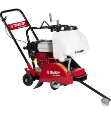 ЗУБР диск 350 мм, 115 мм макс. рез, бензиновый швонарезчик (резчик швов), Профессионал (ЗШБ-350 Х)