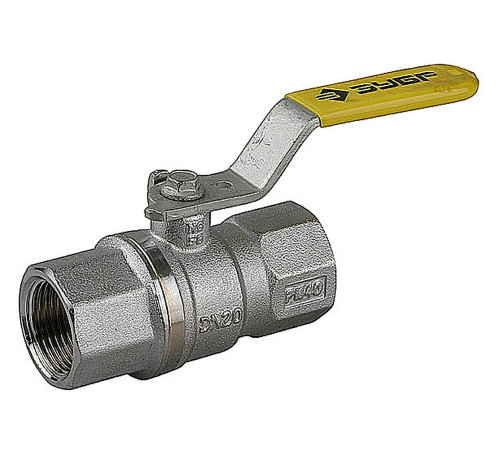 ЗУБР d 1/2″, ручка-рычаг ″мама-мама″, полнопроходной газовый шаровой кран (4-51720-C-1/2) купить  в Сочи