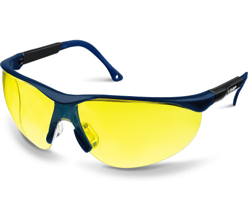 ЗУБР ПРОГРЕСС, открытого типа, жёлтые, стекло устойчивое к царапинам и запотеванию, защитные очки, Профессионал (110321) купить  в Сочи