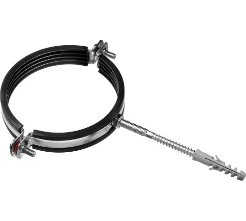 ЗУБР 4″, цинк, 1 шт, трубный хомут с сантехнической шпилькой и дюбелем (37866-107-116) купить  в Сочи