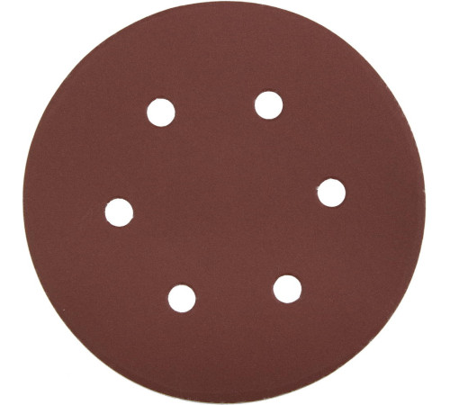 Круг шлифовальный ЗУБР ″Мастер″ универсальный, из абразивной бумаги на велкро основе, 6 отверстий, Р320, 150мм, 5шт купить  в Сочи