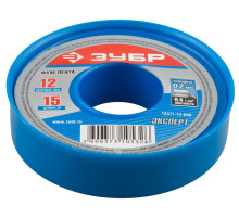 ЗУБР 0.2 мм х 12 мм х 15 м, 0.40 г/см3, ФУМ лента (12371-12-040)