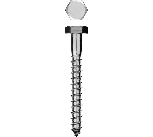 Шурупы ШДШ с шестигранной головкой (DIN 571), 90 х 10 мм, 350 шт, ЗУБР купить  в Сочи