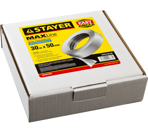 STAYER 50 мм х 30 м, углозащитная, металлизированная лента (12478-50-30) купить  в Сочи