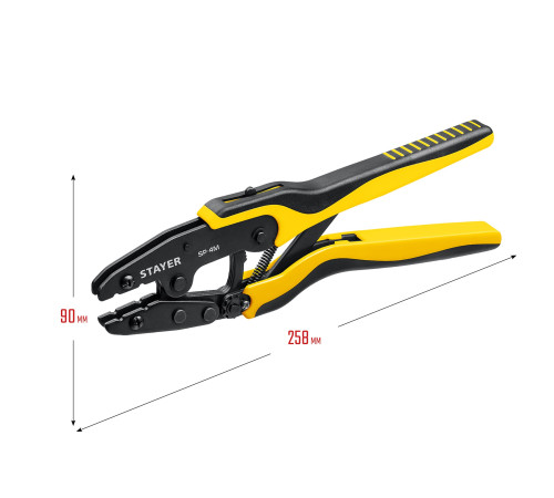 STAYER SP-4M, 4 матрицы в сумке-чехле, пресс-клещи для кабельных наконечников, Professional (45445) купить в Сочи STAYER SP-4M, 4 матрицы в сумке-чехле, пресс-клещи для кабельных наконечников, Professional (45445) купить в Сочи
