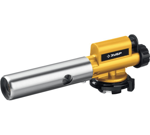 ЗУБР ГПМ-800, 1300°C, цельнометаллическая, газовая горелка с пьезоподжигом на баллон с цанговым соединением, Профессионал (55550) купить  в Сочи