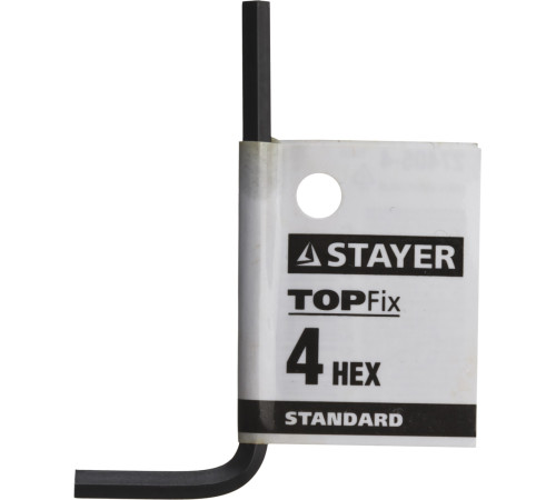 STAYER STANDARD, 4 мм, имбусовый ключ (27405-4) купить в Сочи STAYER STANDARD, 4 мм, имбусовый ключ (27405-4) купить в Сочи