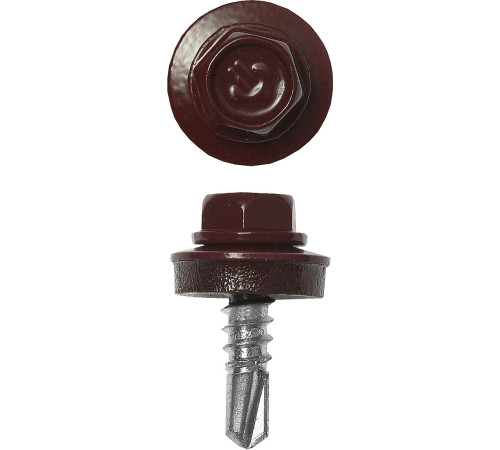 ЗУБР СКМ 3005, 25 х 5.5 мм, темн.-красн., 420 шт, кровельный саморез, Профессионал (4-300315-55-025-3005) купить  в Сочи