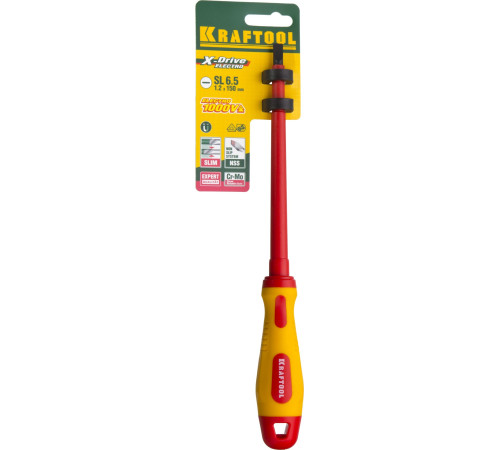 KRAFTOOL SL6.5 х 150 мм, высоковольтная отвертка (250083-6.5-150) купить  в Сочи
