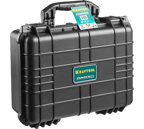 KRAFTOOL PANZER-16, 400 х 330 х 170 мм, (16″), IP55, ударопрочный пластиковый ящик (38251-16) купить  в Сочи