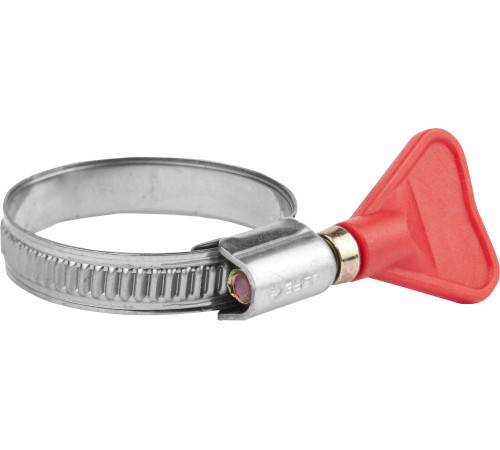 ЗУБР Бабочка, 25 - 40 мм, накатная лента 9 мм, 2 шт, нержавеющий хомут, Профессионал (37835-25-40) купить  в Сочи