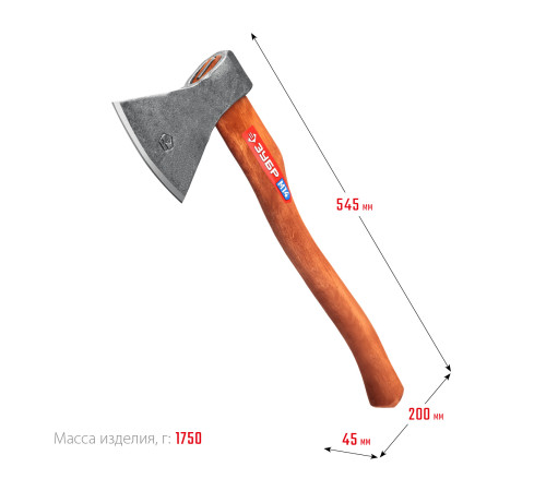ЗУБР 1400/1750 г, 500 мм, универсальный кованый топор (20625-13) купить  в Сочи