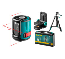 KRAFTOOL CL 20 #4 нивелир лазерный, 20 м, IP54, точн. +/-0,2 мм/м, держатель, штатив, в кейcе