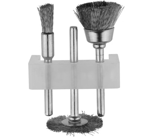 STAYER 3 предм., набор щеток для гравёра и электродрели, (29915-H3) купить  в Сочи