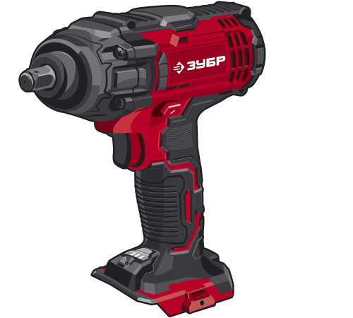 ЗУБР С1-18, 18 В, 400 Н·м, без АКБ, гайковерт ударный (ГУЛ-410) купить  в Сочи