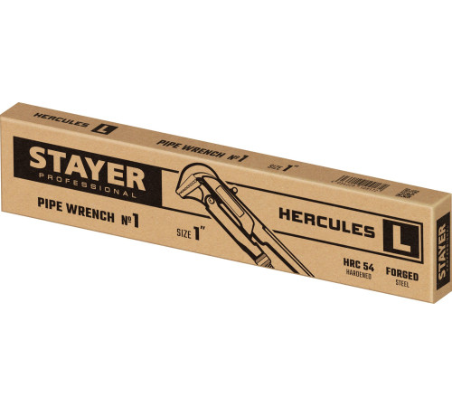 STAYER Hercules-L, №1, 1″, 330 мм, трубный ключ с прямыми губками (27331-1) купить в Сочи STAYER Hercules-L, №1, 1″, 330 мм, трубный ключ с прямыми губками (27331-1) купить в Сочи