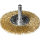 ЗУБР 63 мм, витая стальная латунированная проволока 0.3 мм, щетка дисковая для дрели, Профессионал (3520-063) купить  в Сочи