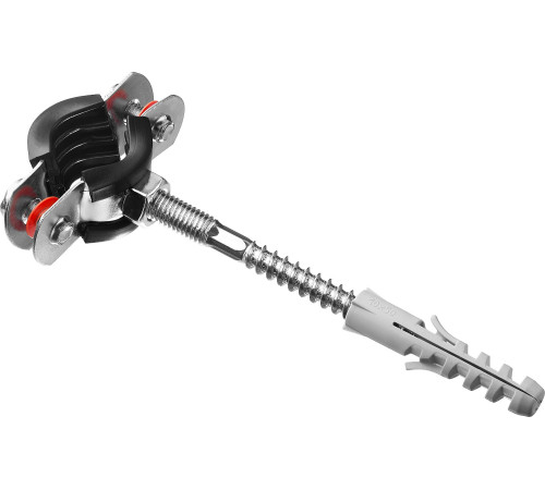 ЗУБР 3/8″, цинк, 1 шт, трубный хомут с сантехнической шпилькой и дюбелем (37866-15-19) купить  в Сочи