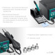 KRAFTOOL KR-75, 2-в-1 100-480°С 750 Вт, Ремонтная паяльная станция (55340) купить  в Сочи