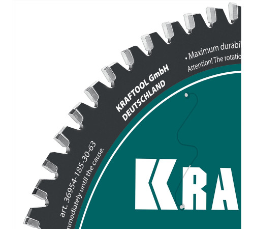 KRAFTOOL Metal Cut 185 х 30 мм, 63Т, диск пильный по металлу и стали (36954-185-30-63) купить  в Сочи