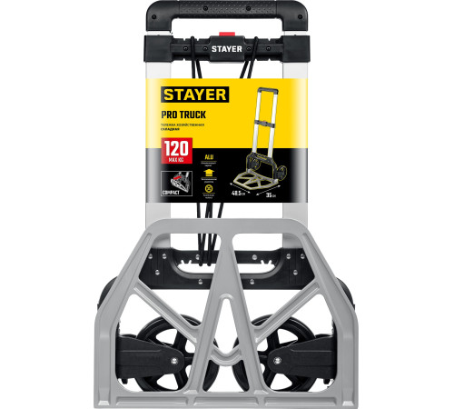 STAYER PROTruck, до 120 кг, из алюминиевого сплава, платформа 48.5 х 35 см, колеса d 16 см, вес 5 кг, складная хозяйственная тележка (38755-120) купить в Сочи STAYER PROTruck, до 120 кг, из алюминиевого сплава, платформа 48.5 х 35 см, колеса d 16 см, вес 5 кг, складная хозяйственная тележка (38755-120) купить в Сочи