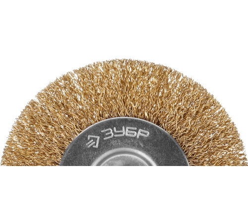 ЗУБР 100 мм, витая стальная латунированная проволока 0.3 мм, щетка дисковая для дрели, Профессионал (3520-100) купить  в Сочи