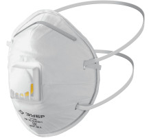 ЗУБР ФКН-80, класс защиты FFP1, коническая, фильтрующая полумаска с направленным клапаном выдоха (11155)