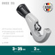 KRAFTOOL INOX-35, 3-35 мм, на подшипниках, труборез для нержавеющей стали (23935) купить в Сочи