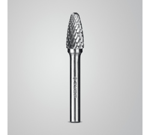 ЗУБР 10х20 мм, тип F (парабола с закругленным углом, радиус 2.5 мм), хв-к 6 мм, твердосплавная борфреза, ПРОФЕССИОНАЛ (28805-10-20) купить  в Сочи