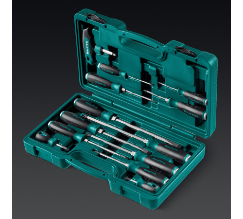 KRAFTOOL IMPACT 13 шт, сквозной стержень Cr-Mo, набор ударных отверток (25035) купить  в Сочи