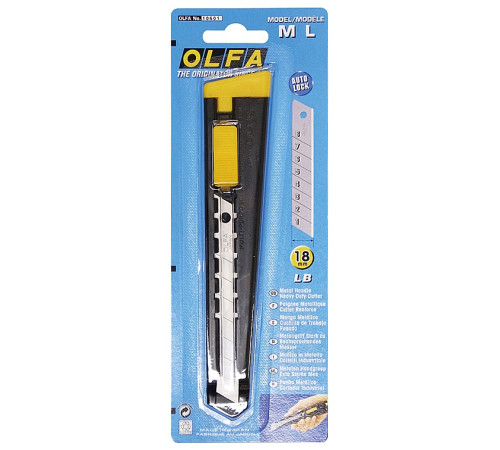 OLFA 18 мм, с выдвижным лезвием, металлический нож (OL-ML) купить  в Сочи