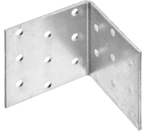 ЗУБР УКР-2.0, 60 x 60 x 60 x 2 мм, цинк, равносторонний крепежный уголок (310206-060-060) купить  в Сочи